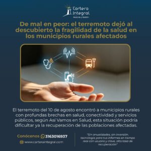 DE MAL EN PEOR: EL TERREMOTO DEJÓ AL DESCUBIERTO LAFRAGILIDAD DE LA SALUD EN LOS MUNICIPIOS RURALESAFECTADOS